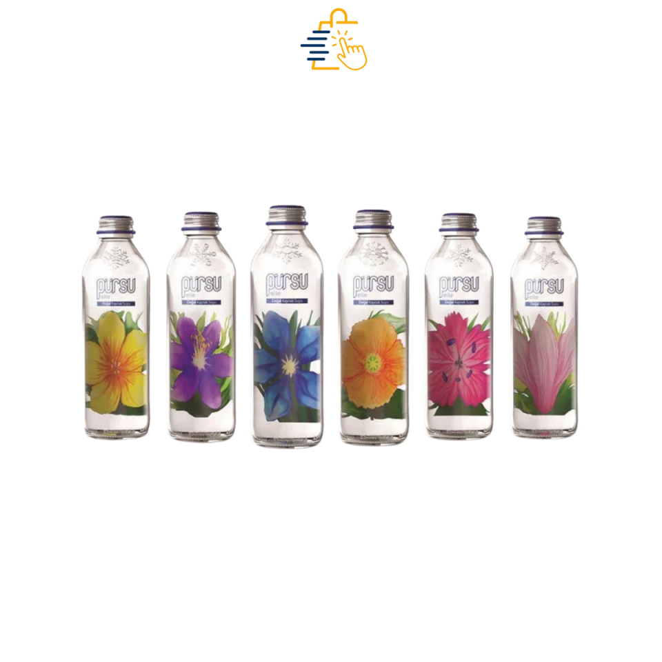Pürsu Doğal Kaynak Suyu Cam Şişe 330 Ml X 12’Lİ