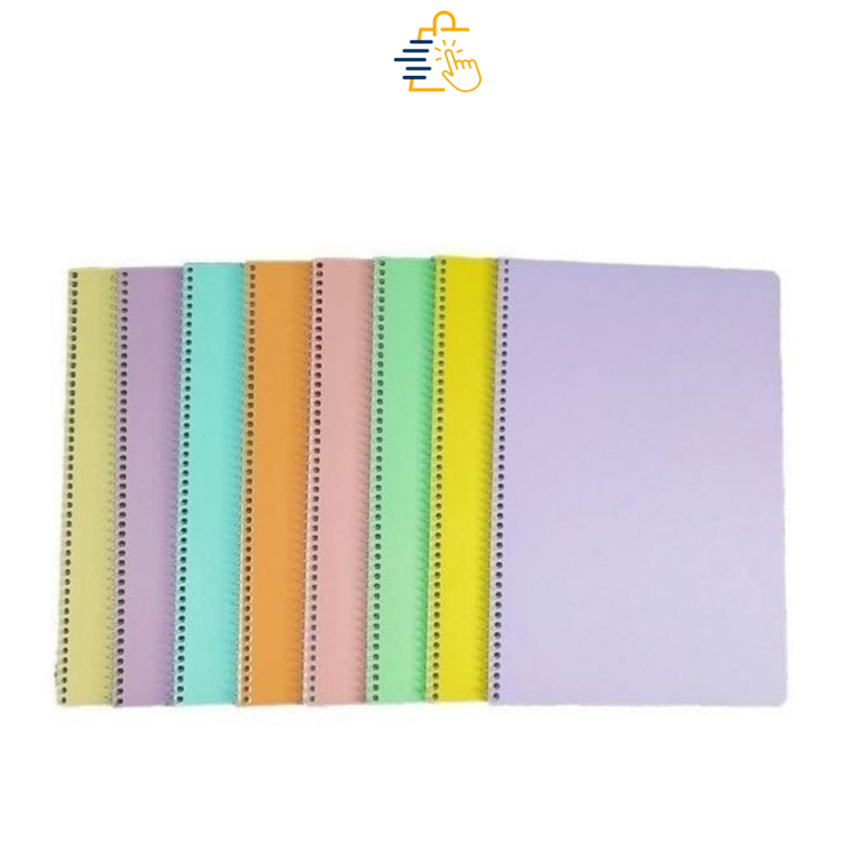 Flex Pastel Defter A4 PP Kapak Spiralli 72 Yaprak Çizgili (12’li Paket)