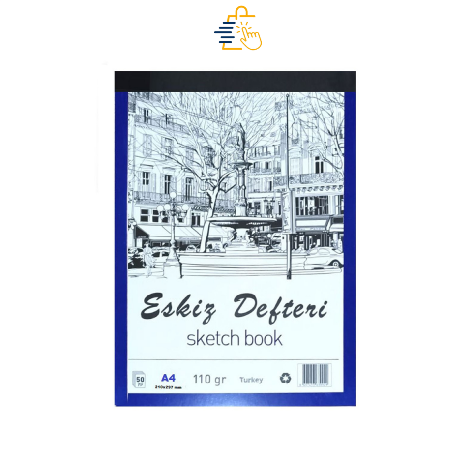Mcolor Eskiz Defteri A4 Dikişli 110 gr 50 Yaprak