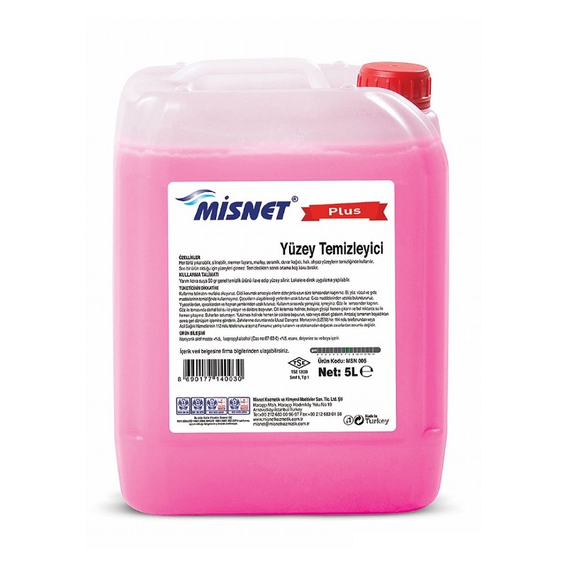 Misnet Yüzey Temizleyici Pembe 5LT