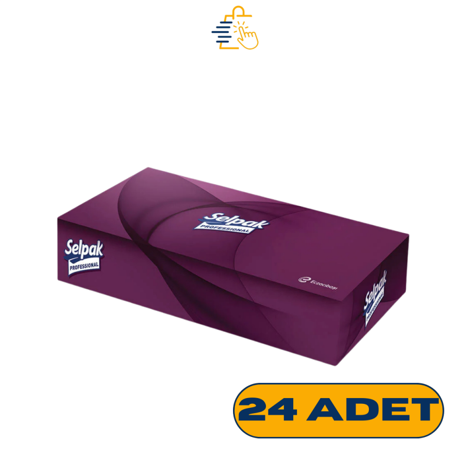 KOLİYLE AL - Selpak Professional Kutu Mendil 80 Yaprak x 24 Adet ( 1 Koli )
