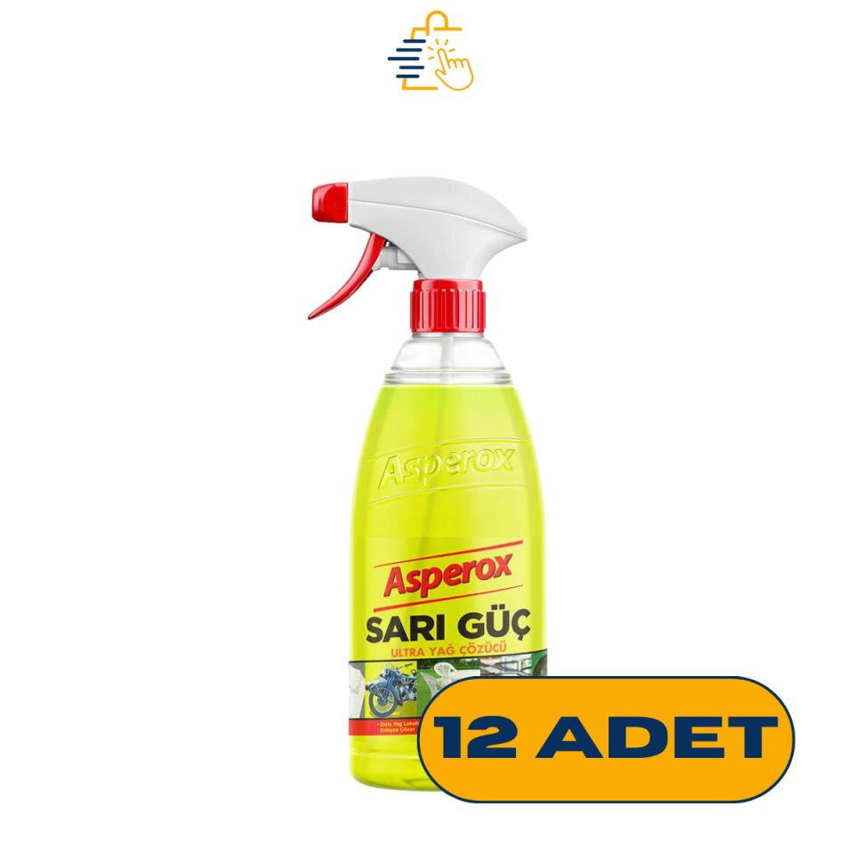 KOLİYLE AL - Asperox Sarı Güç Sprey 650 ml 12 Adet (1 Koli)