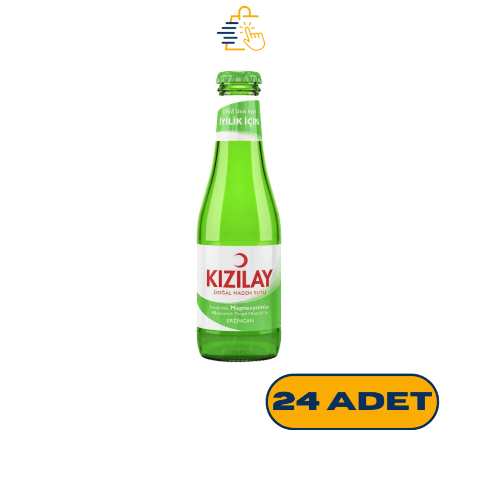 KOLİYLE AL - Kızılay Erzincan Doğal Maden Suyu Sade 200 ml 24 'lü Paket