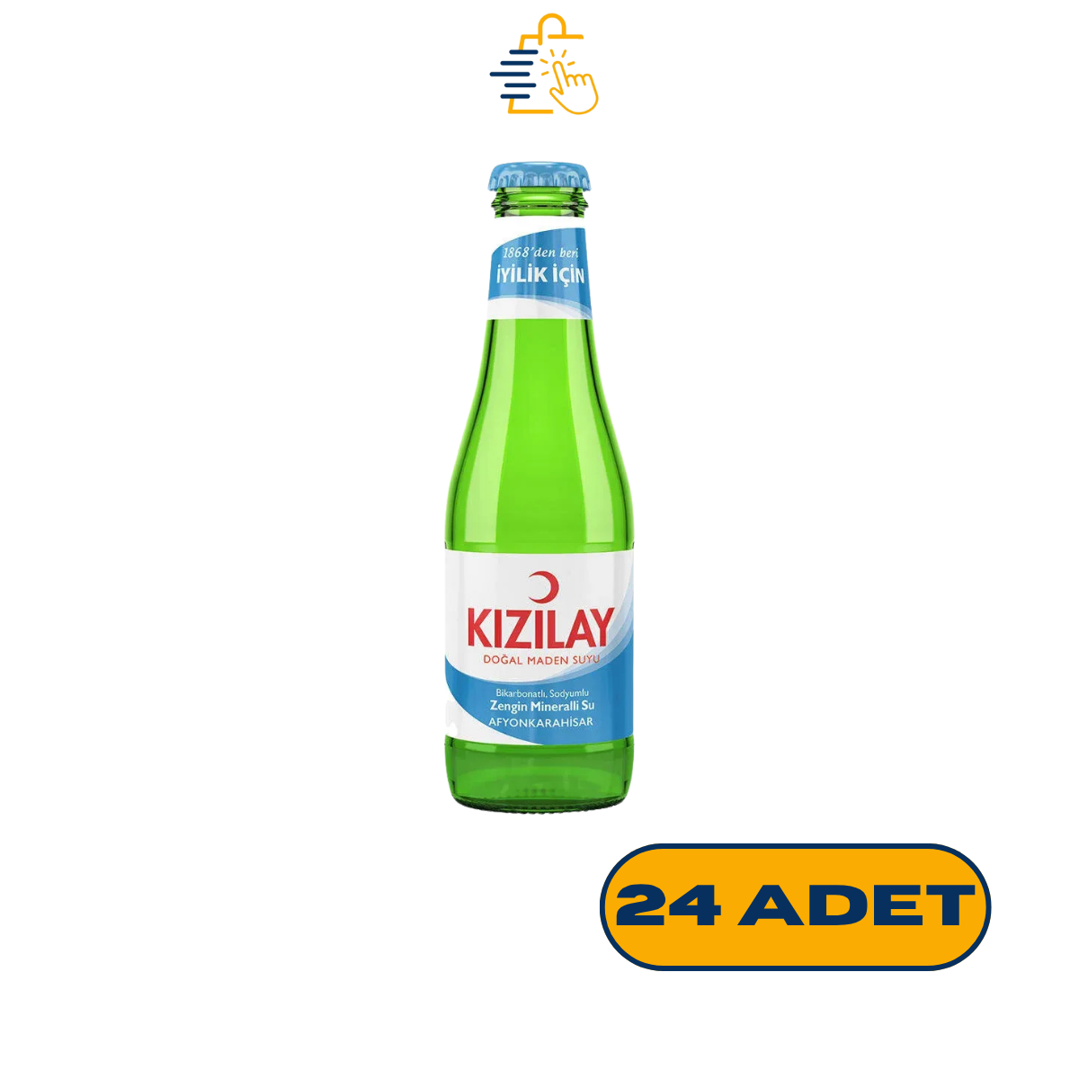 KOLİYLE AL - Kızılay Afyonkarahisar Doğal Maden Suyu Sade 200 ml 24 'lü Paket