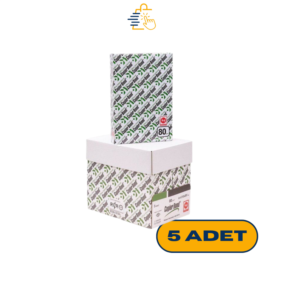 KOLİYLE AL - Copier Bond A4 Fotokopi Kağıdı 80 gr 5 Koli