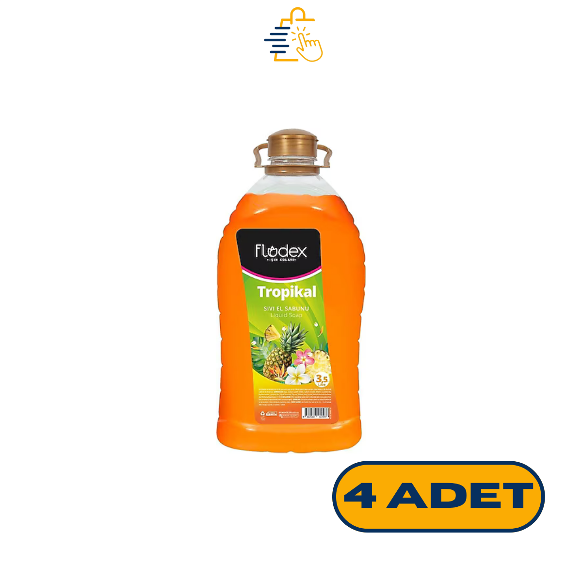 Flodex Sıvı Sabun Tropikal 3000 ml x 4 Adet