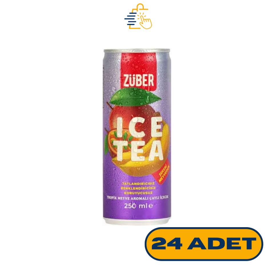 Züber Ice Tea Tropik Meyve 250 ml x 24 Adet