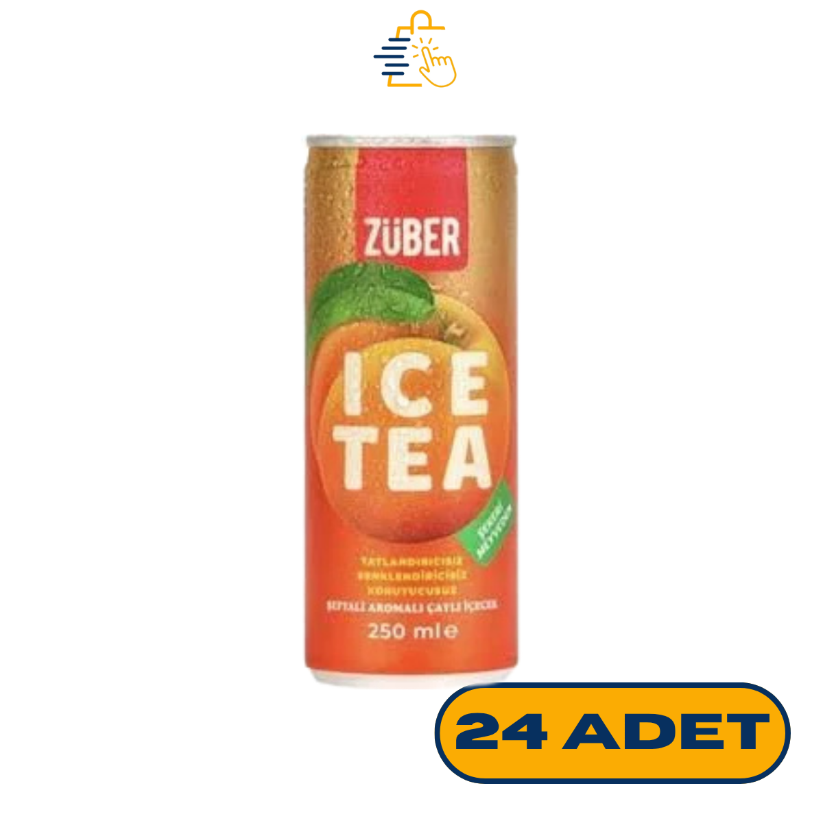 Züber Ice Tea Şeftali 250 ml x 24 Adet
