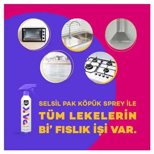 Selsil Pak Mucizevi Köpük Temizleyici 500 ml
