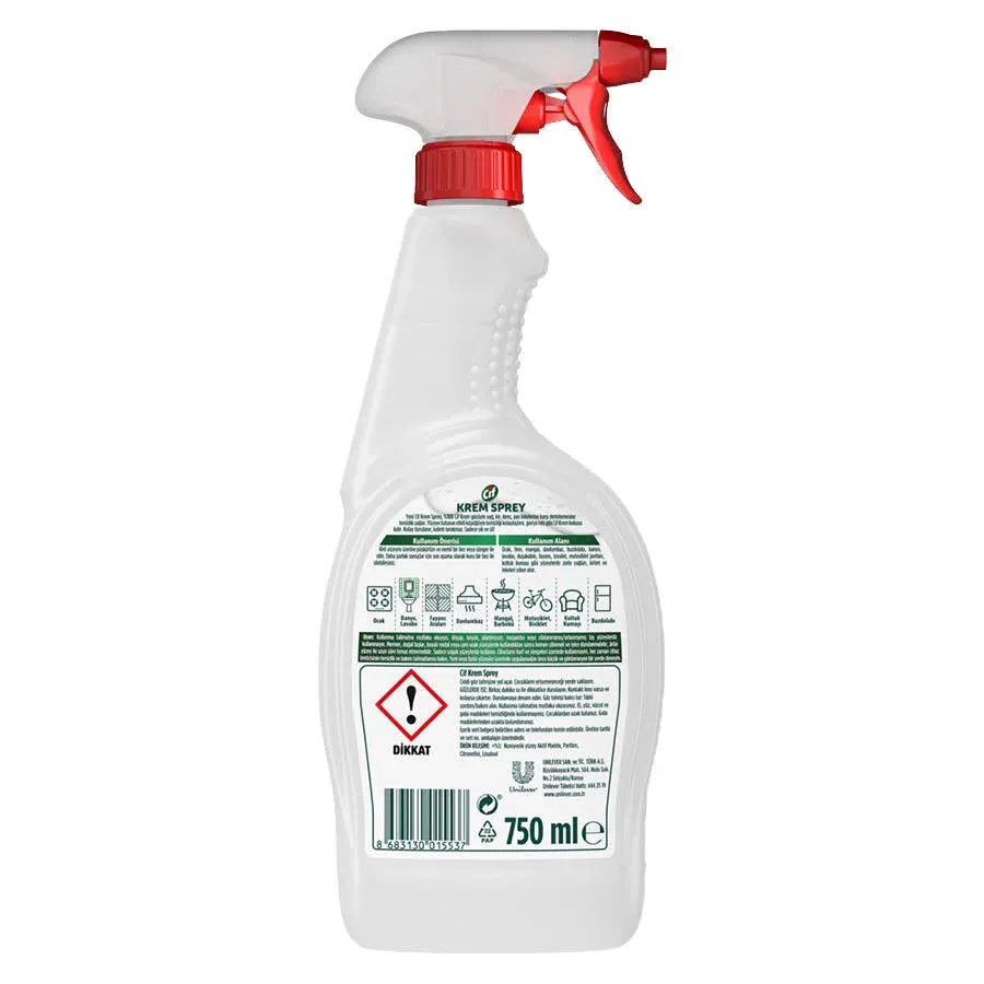 Cif Yüzey Temizleyici Amonyak Sprey 750 ML  Listeye Ekle