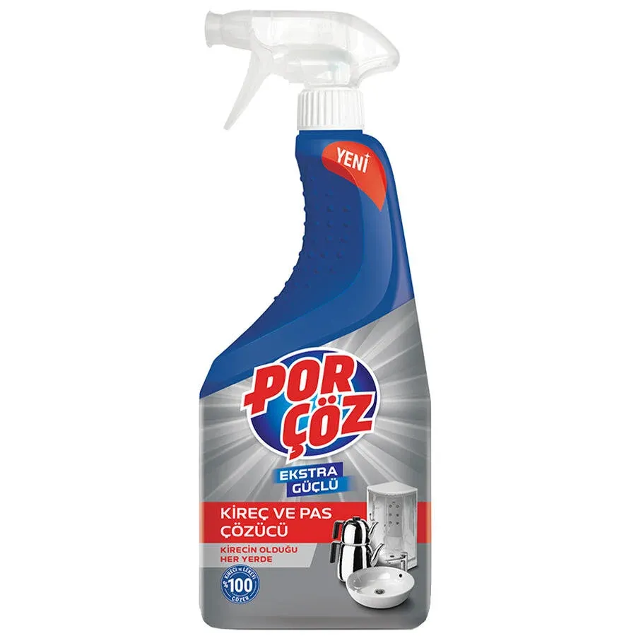Porçöz Ekstra Güçlü Kireç Çözücü Sprey 750 Ml