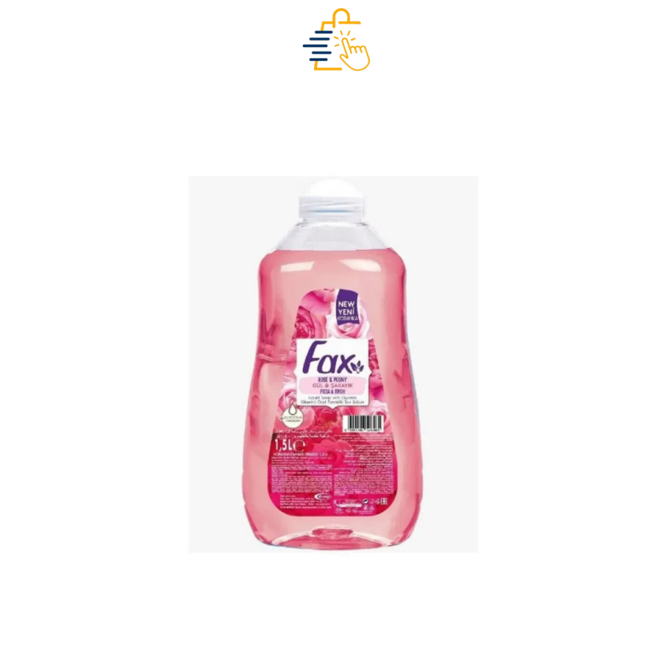 FAX Sıvı Sabun Gül&Şakayık 1.5Lt