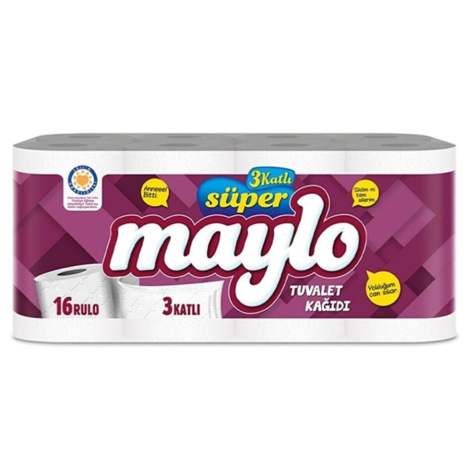 Maylo Tuvalet Kağıdı 3 Katlı 16'lı Paket
