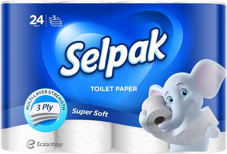 Selpak Tuvalet Kağıdı 3 Katlı 24 Rulo