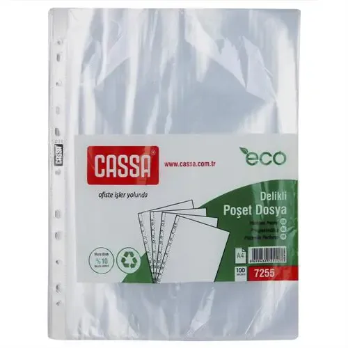 Cassa 7255 A4 Poşet Dosya 100'lü